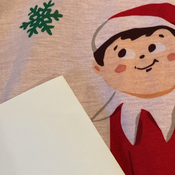 Elf On The Shelf red 2 piece pajamas set size S - Picture 4 of 8
